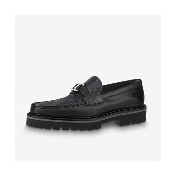 루이비통 남성 레더 로퍼 Size(240 - 275) 블랙 - Louis vuitton … - 1
