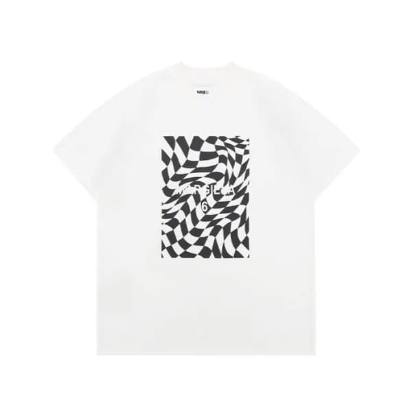 메종마르지엘라 남성 크루넥 화이트 반팔티 - Mens White Tshirts - mai0… - 1