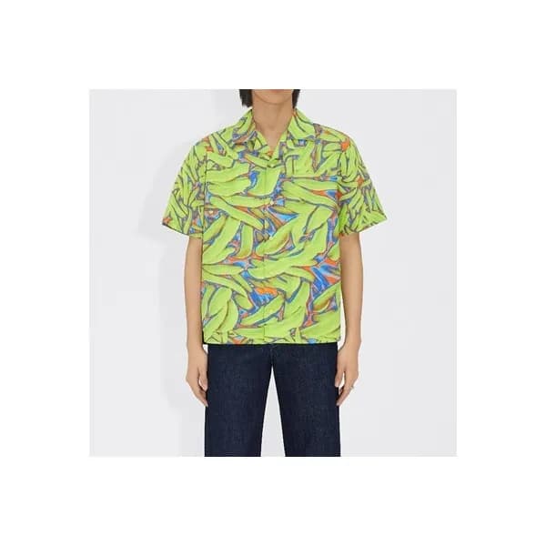 보테가 남성 크루넥 그린 반팔티 - Unisex Green Tshirts - bot0269… - 1