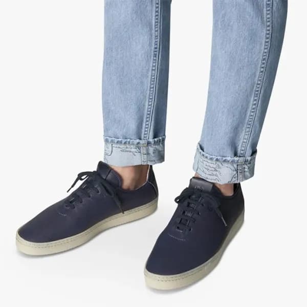 벨루티 남성 클래식 블루 스니커즈 - Mens Blue Sneakers - ber0108… - 1