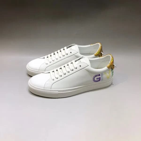 지방시 남/녀 클래식 화이트 스니커즈 - Unisex White Sneakers - giv… - 1