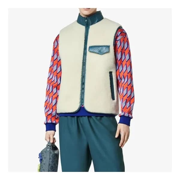 구찌 남성 화이트 가죽 베스트 - Gucci Mens White Vest - gu0032x - 1