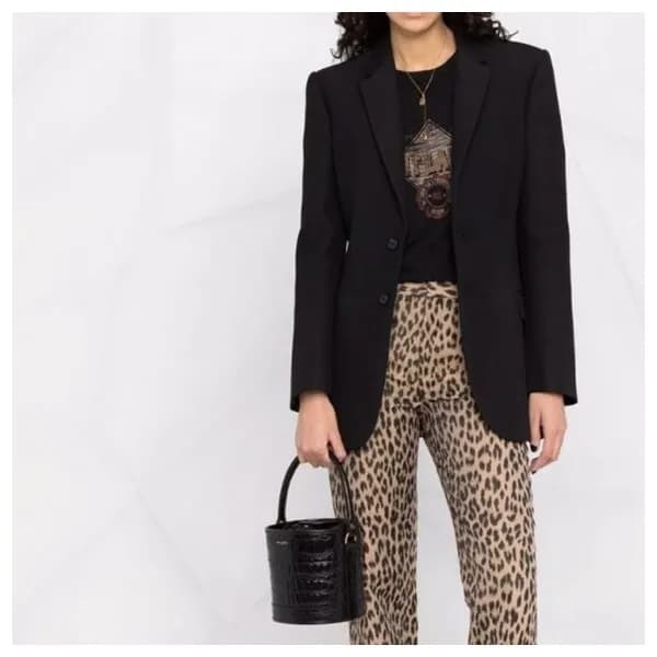 입생로랑 여성 블랙 토트백 - Saint Laurent Womens Black Tote B… - 1