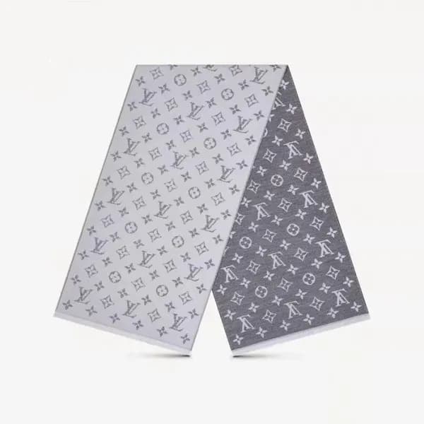 루이비통 남/녀 그레이 머플러 - Louis vuitton Unisex Gray Muffl… - 1