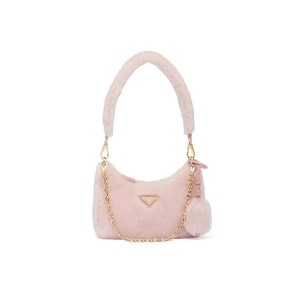 프라다 여성 핑크 호보백 - Prada Womens Pink Shoulder Bag - p… - 1