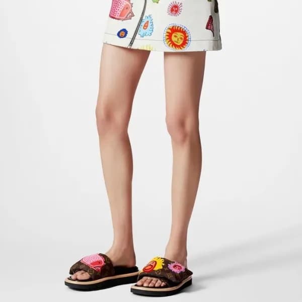 루이비통 남/녀 브라운 슬리퍼 - Louis vuitton Unisex Brown Slip… - 1
