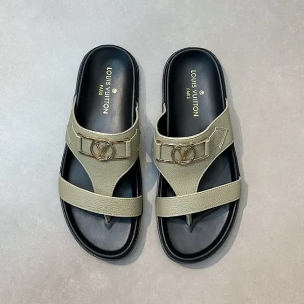 루이비통 남성 그린 슬리퍼 - Louis vuitton Mens Green Slippers… - 1