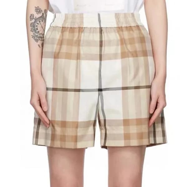 버버리 남성 캐쥬얼 베이지 반바지 - Burberry Mens Beige Half-pant… - 1