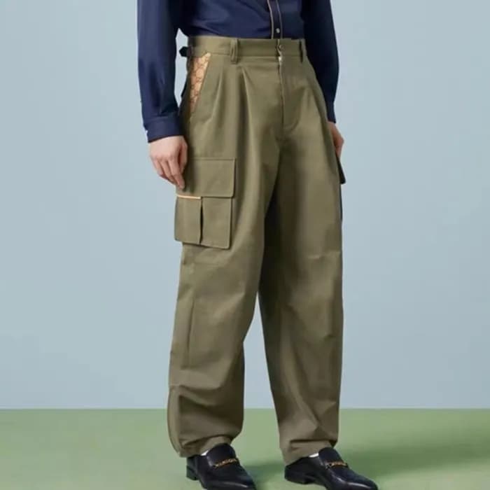 구찌 남성 캐쥬얼 그린 팬츠 - Gucci Mens Green Pants - gu1000x - 1