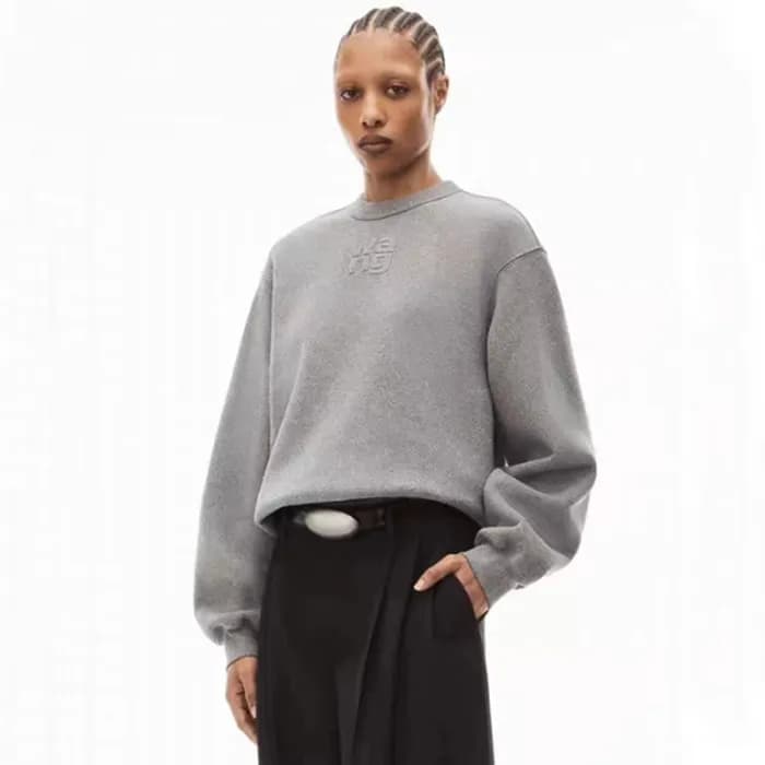 알렉산더왕 여성 베이직 그레이 맨투맨 - Alexander wang Womens Gray … - 1