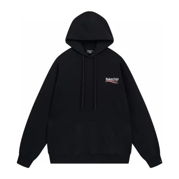 발렌시아가 남성 블랙 후드티 - Balenciaga Mens Black Hoodie - b… - 1