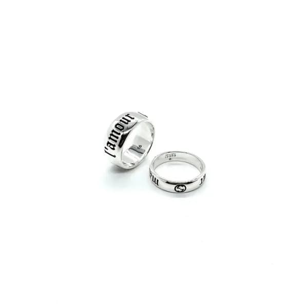 구찌 남/녀 화이트 골드 반지 - Gucci Unisex White Gold Ring - … - 1