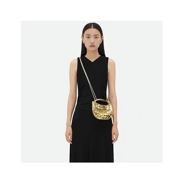보테가 베네타 여성 골드 사딘 초크 - Bottega Veneta Womens Gold S… - 1