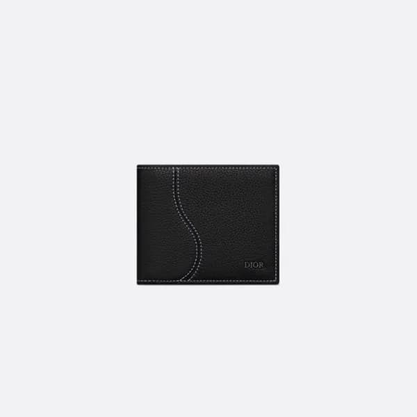 디올 남성 블랙 반지갑 - Dior Mens Black Half Wallets - diw0… - 1
