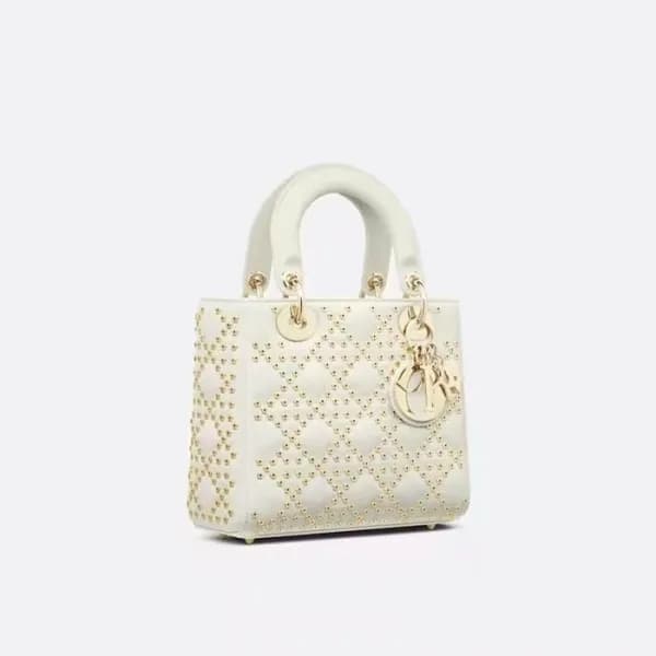디올 여성 화이트 레이디 백 - Dior Womens White Lady Bag - dib… - 1