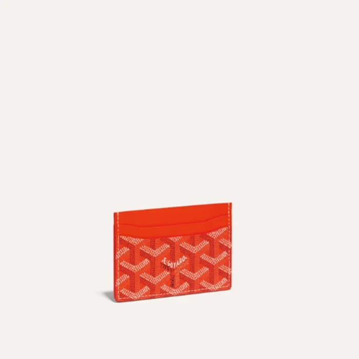 고야드 남/녀 오렌지 생쉴피스 카드 홀더 - Goyard Unisex Saint Sulpi… - 1