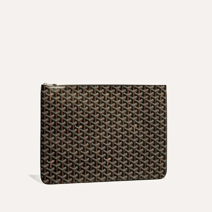 고야드 남/녀 블랙 세나 클러치 MM/MGM/GM - Goyard Unisex Senat … - 1