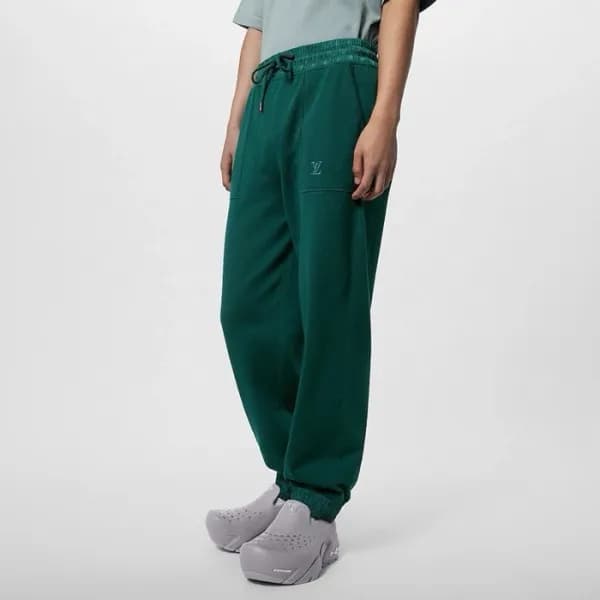 루이비통 남성 그린 트레이닝 팬츠 - Louis vuitton Mens Green Pant… - 1