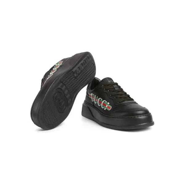 구찌 남성 블랙 스니커즈 - Gucci Mens Black Sneakers - gus135… - 1