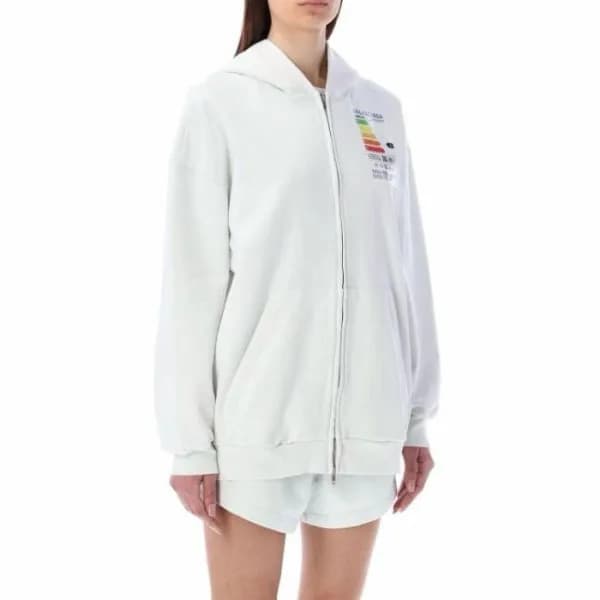 발렌시아가 여성 집업 후드티 - Balenciaga Womens Zip-up Hoodie … - 1