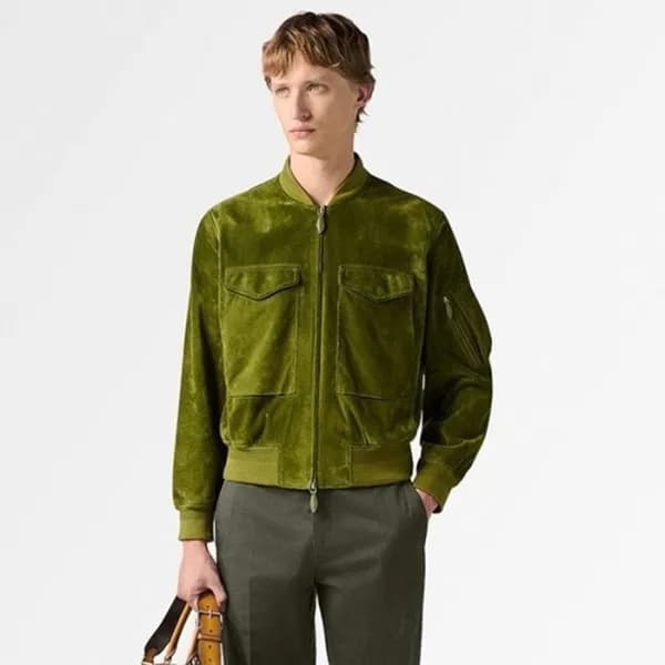 벨루티 남성 가죽 자켓 - Berluti Mens Leather Jacket - bec30… - 1