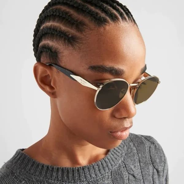 프라다 여성 프리미엄 메탈 프레임 선글라스 - Prada Womens Premium Met… - 1