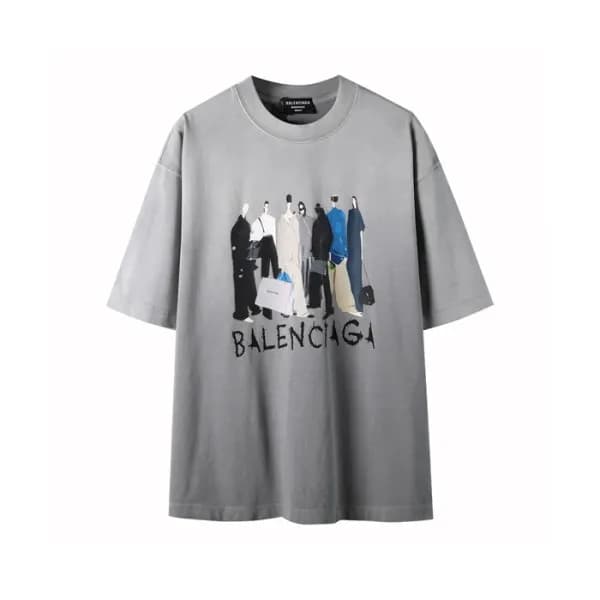발렌시아가 남성 라운드 반팔 티셔츠 - Balenciaga Mens Round Tshirt… - 1