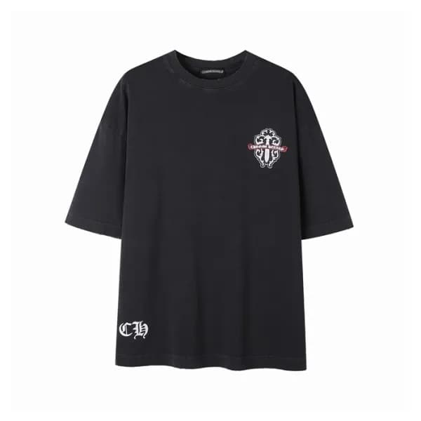 크롬하츠 남성 라운드 반팔티 - Chrom Hearts Mens Round Tshirt -… - 1