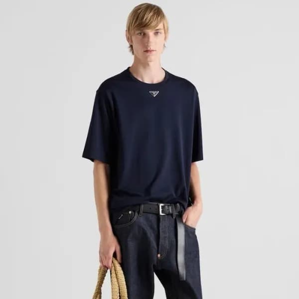 프라다 남성 라운드 반팔티 - Prada Mens Round Tshirt - prc5469… - 1