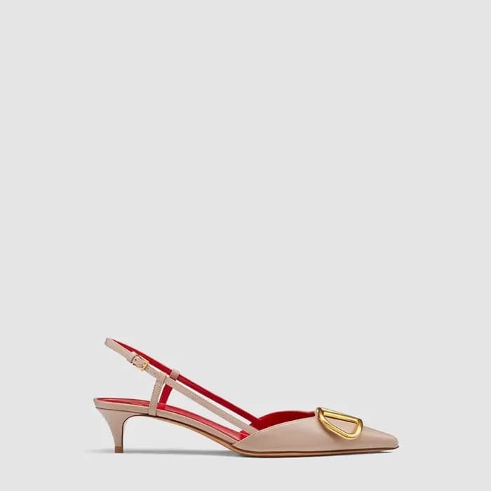 발렌티노 여성 브이로고 시그니처 슬링백 펌프스 - Valentino Womens Calfs… - 1