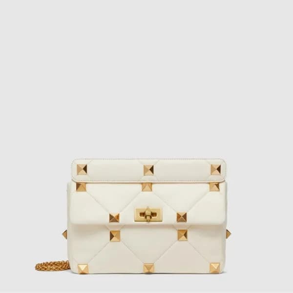 발렌티노 여성 라지 로만 스터드 체인 숄더 백 - Valentino Womens Large… - 1