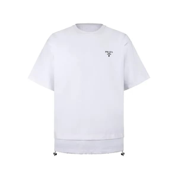 프라다 남성 라운드 반팔티 - Prada Mens Round Tshirt - prc1436… - 1