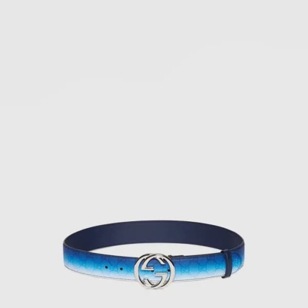 구찌 남성 크로마 더블 G 벨트 - Gucci Mens Chroma Double G Bel… - 1