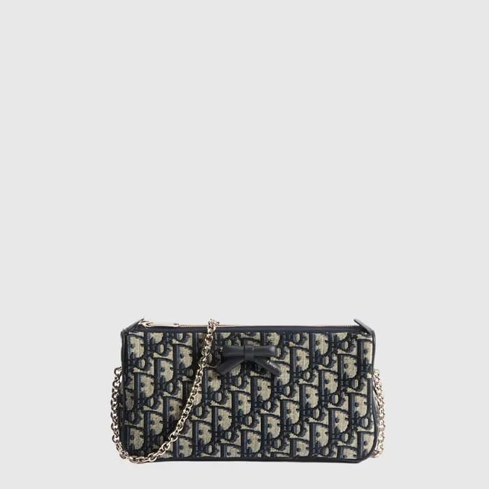 디올 여성 오블리크 보우 체인 파우치 - Dior Womens Oblique Bow Cha… - 1
