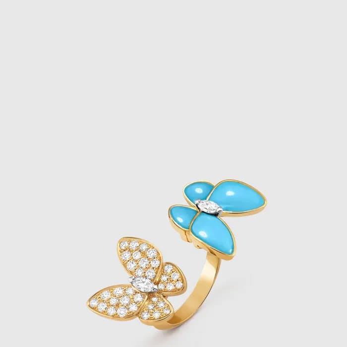 반클리프 아펠 여성 투 버터플라이 비트윈 더 핑거 링 - Van Cleef & Arpels… - 1