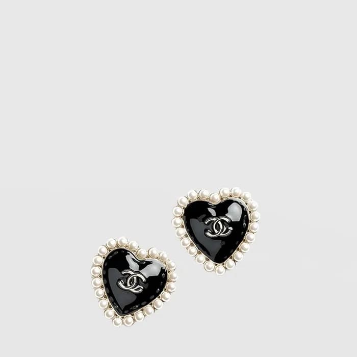 샤넬 여성 하트 이어링 - Chanel Womens Heart Earring - acc86… - 1