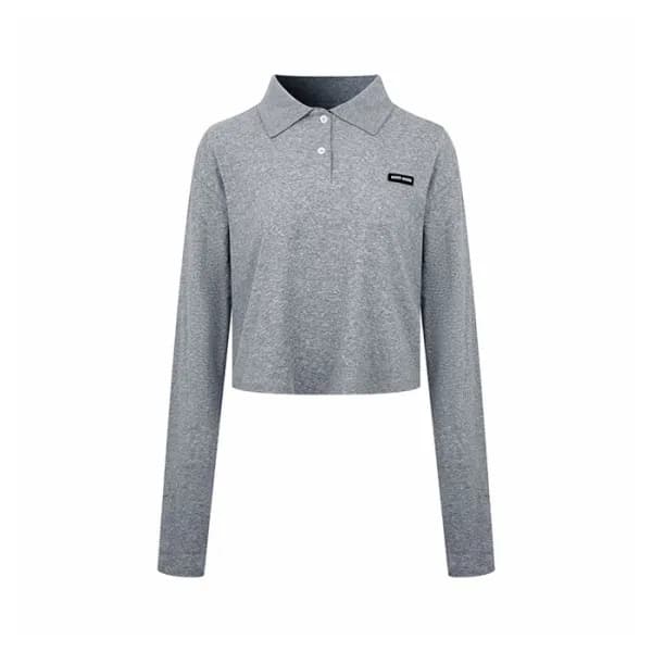 미우미우 여성 폴로 반팔 티셔츠 - Miumiu Womens Polo Tshirt - mic16279x