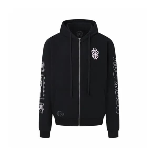 크롬하츠 남성 집업 후드티 - Chrom hearts Mens Zip Up Hooded - chc17280x