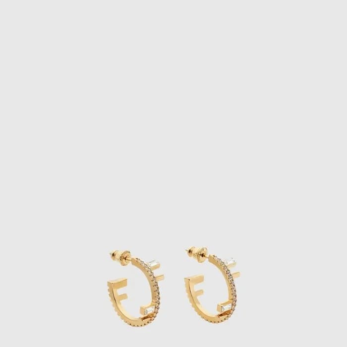 펜디 여성 로고 이어링 - Fendi Womens Logo Embellished Earring - acc10107x - 1