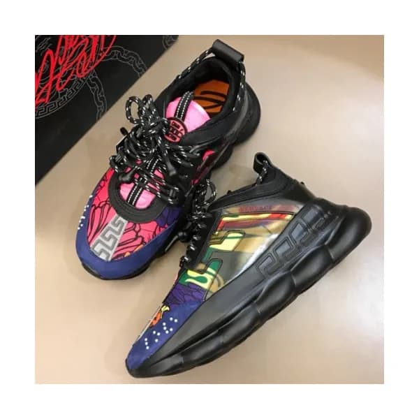 VERSACE 2018 MENS LEATHER RUNNING SHOES - 베르사체 남성 … - 1
