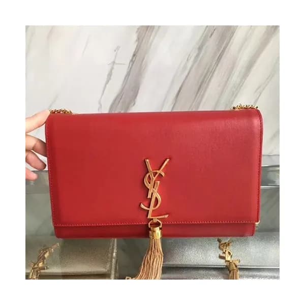 Saint Laurent Women Tassel Chain Satchel Shoulder … - 1