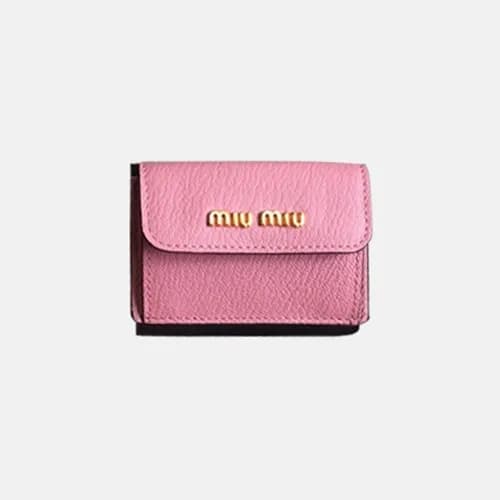 MiuMiu 2018 Ladies Madras Leather Wallet 5MH020# -… - 1