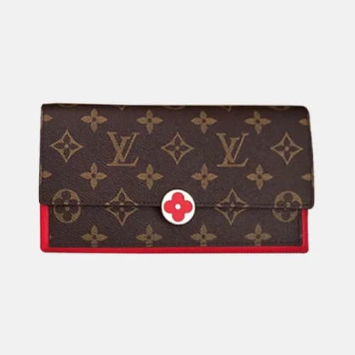 Louis Vuitton 2018 Ladies Monogram Flore Compact W… - 1