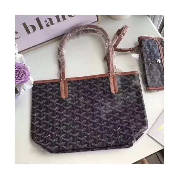 Goyard Leather Black Tote Shopper Bag,30CM - 고야드 레… - 1