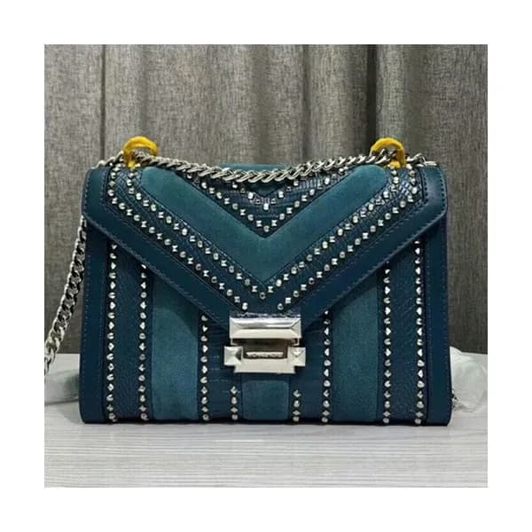 Michael Kors 2018 Leather Whitney Chain Shoulder B… - 1