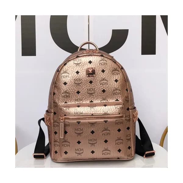 MCM Stark Leather Back Pack,17/21/26/34cm - 엠씨엠 스타… - 1