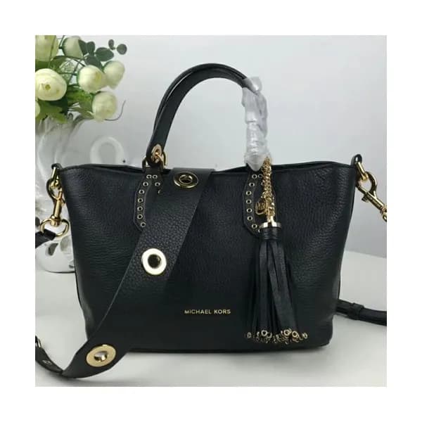 Michael Kors 2018 Brooklyn Leather Tassel Tote Sho… - 1