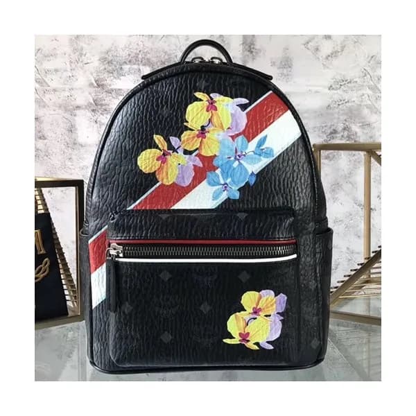 MCM Visetos Leather Back Pack,26cm - 엠씨엠 비세토스 레더 남…
