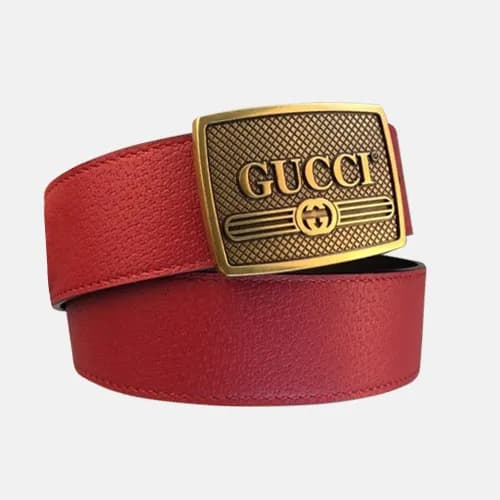 [매장판]Gucci 2019 MM/WM Box Logo Buckle Leather Belt… - 1