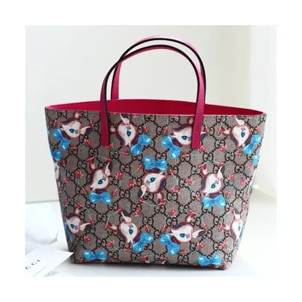 Gucci Supreme Mini Tote Bag,21CM - 구찌 수프림 여성용 토트백 … - 1